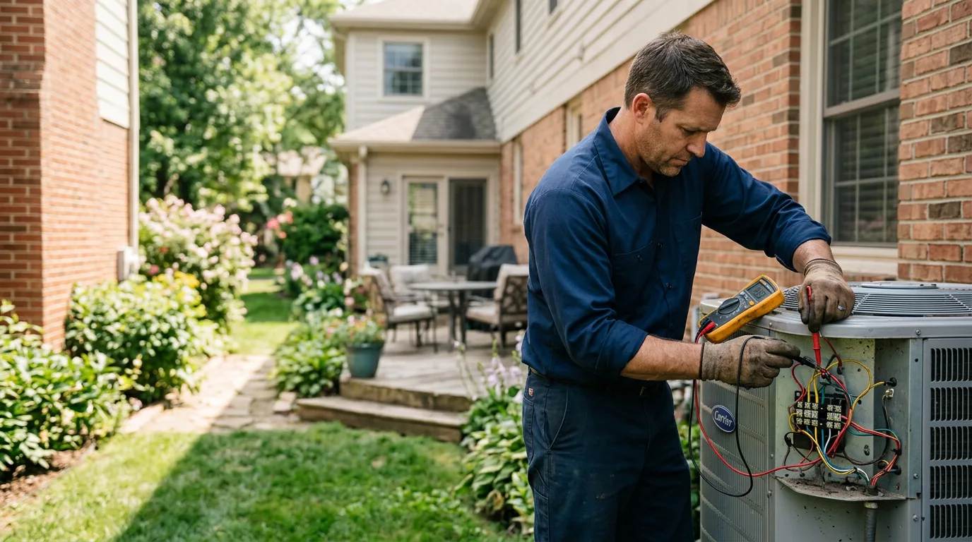 HVAC technician working near Wayland, MO